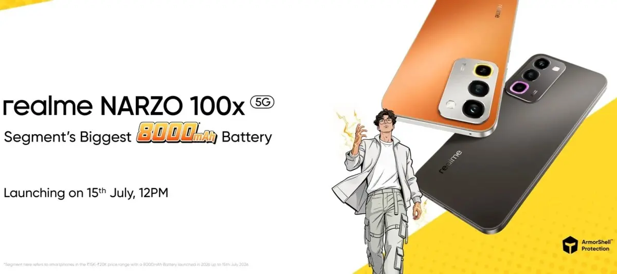 Realme Narzo 100x Launch Date and Specifications - چیکاو